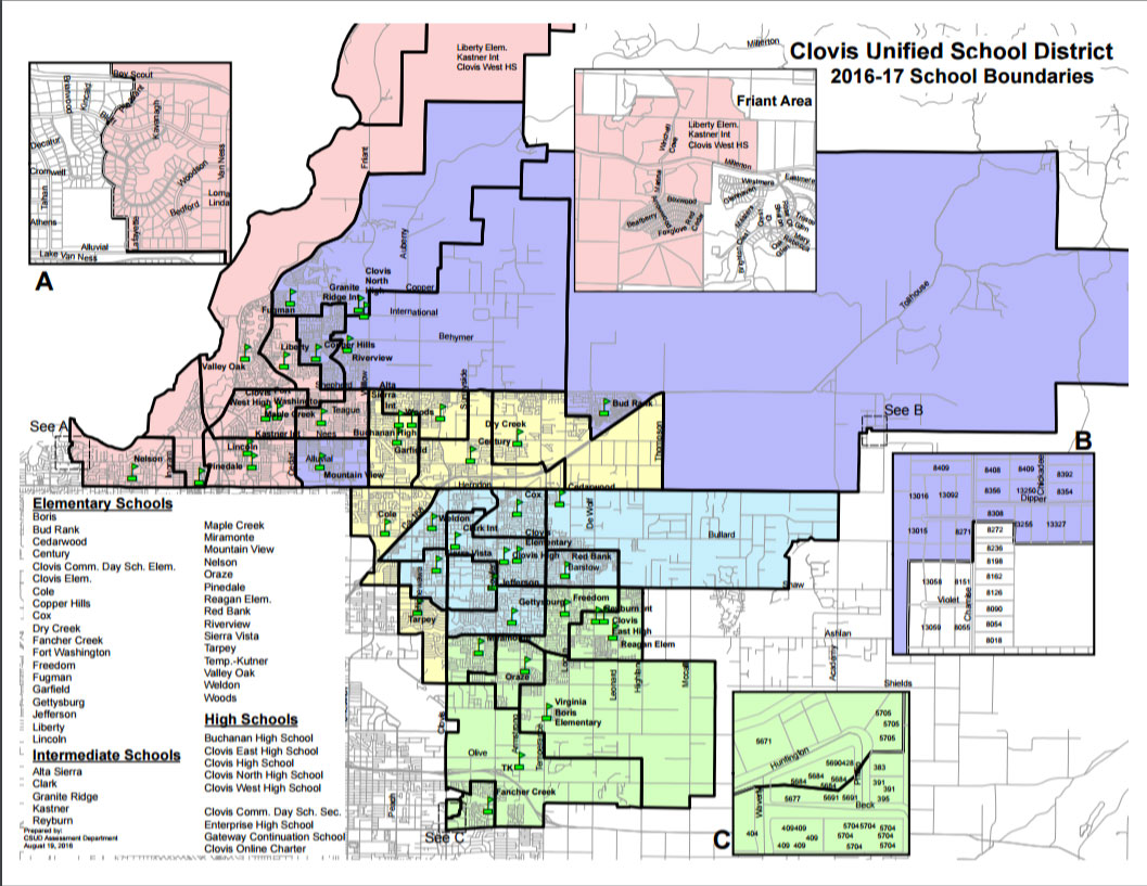 Neighborhoods in Clovis Unified School District